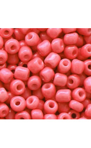 Glasperlen rocailles 6/0 Salmon red